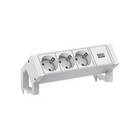BACHMANN DESK2 ALU WHITE 3xCEE7/3 0.2m GST18 RAL9010