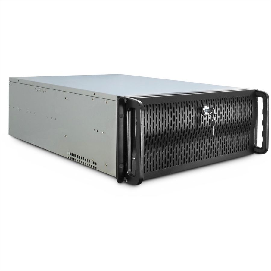 19" serverbehuizing, 4HE, lange versie, IPC 4U-4129L, zwart