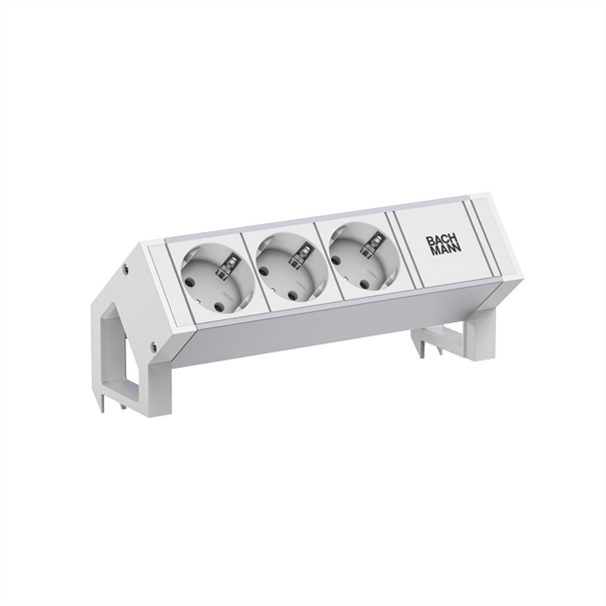 BACHMANN DESK2 ALU WHITE 3xCEE7/3 0.2m GST18 RAL9010