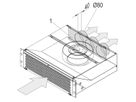SCHROFF Air Deflector Plate for 19" Pusher Fan, 3 U, Rear