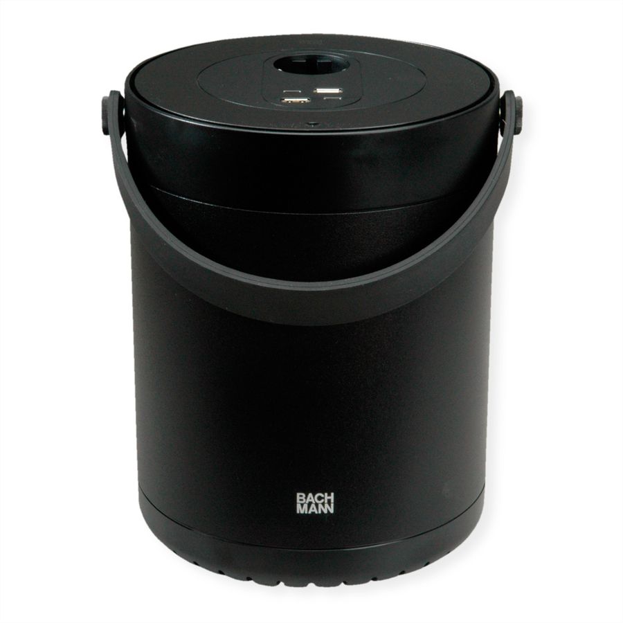 BACHMANN MOV:E POWER UNIT 1x CEE7/3 2x Charger USB-A/C, 220W, schwarz