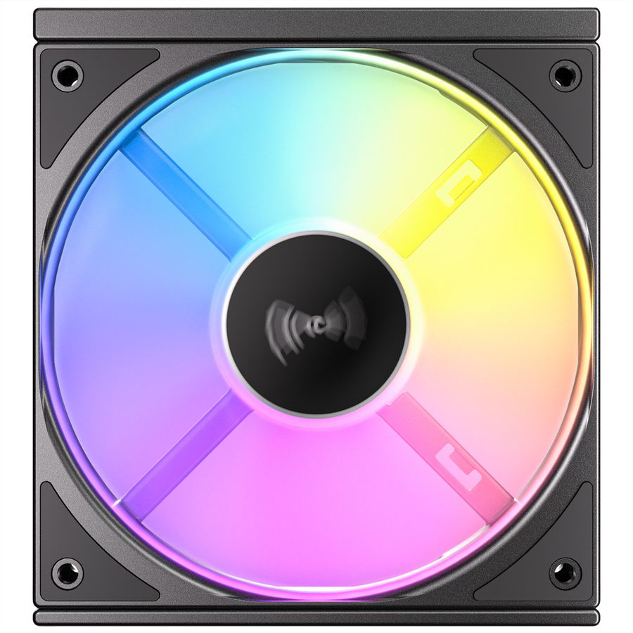 ANTEC C120 ARGB Fan Reverse PC Case Fan 120mm 3-in-1-Pack, black