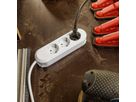 BACHMANN SMART stekkerdoos 3x geaard contact, geschroefd, wit, 3 m