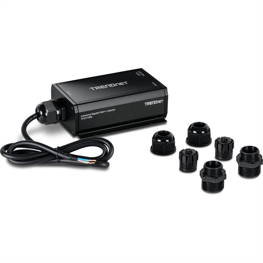 TRENDnet TI-O119GI Outdoor IP67 Gigabit PoE++ Injector (24 – 57V)