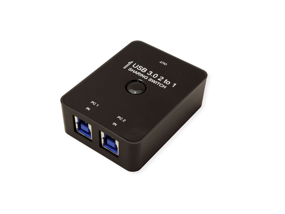 VALUE Handmatige USB 3.2 Gen 1 Switch, 2 Poorts