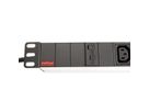 ROLINE 19" PDU for Cabinets 8x IEC320 C13 - C14 M, 10A fused, Aluminium, 2 m