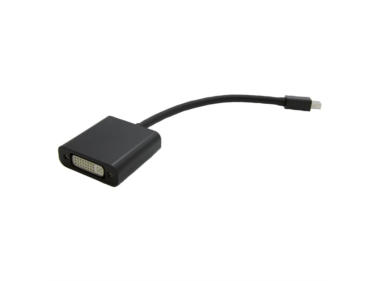 VALUE Mini DisplayPort-DVI Adapter, Mini DP M - DVI F
