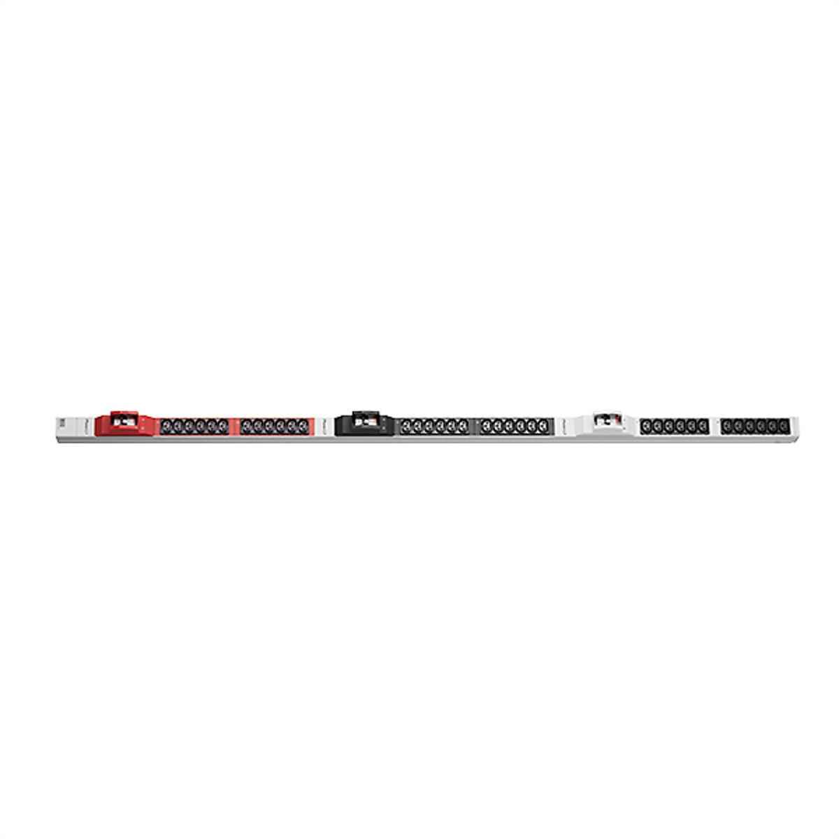 BACHMANN IT PDU ALU 1U 36x C13 6x miniature circuit breakers CEE 3x32A red