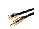 ROLINE GOLD 3,5 mm audio verlengkabel M/F, Retail Blister, 5 m