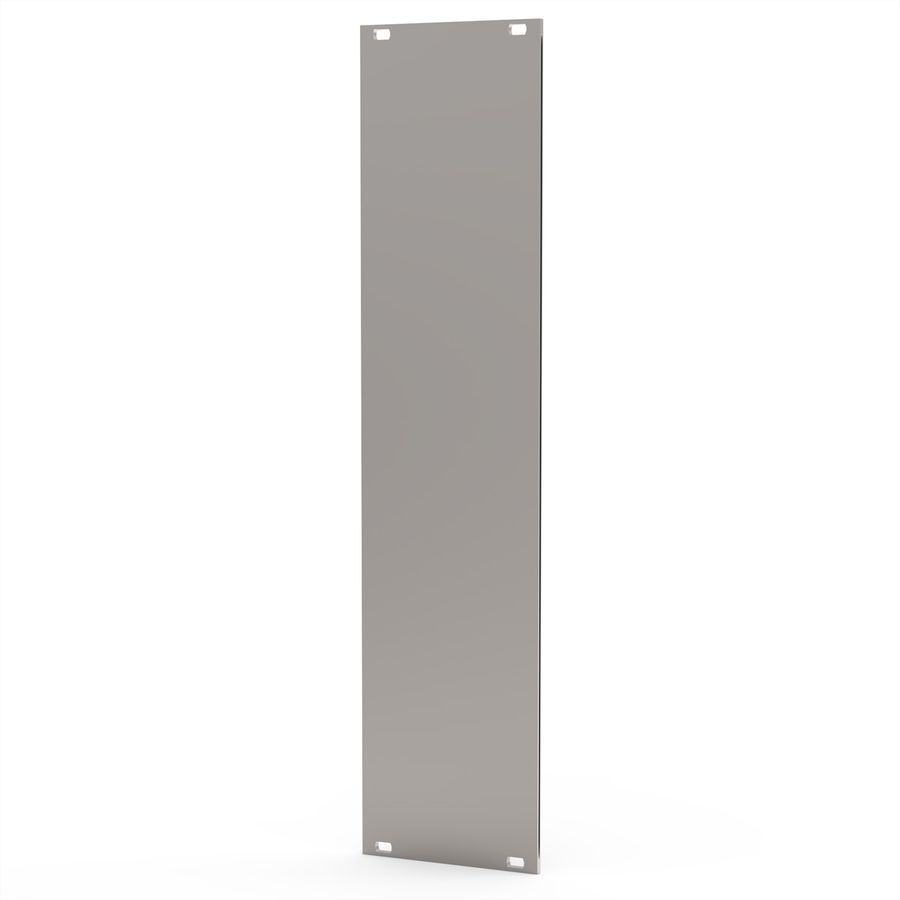 SCHROFF Front Panel, Refrofit Shielding, 6 U, 12 HP, 2.5 mm, Al, Anodized, Untreated Edges