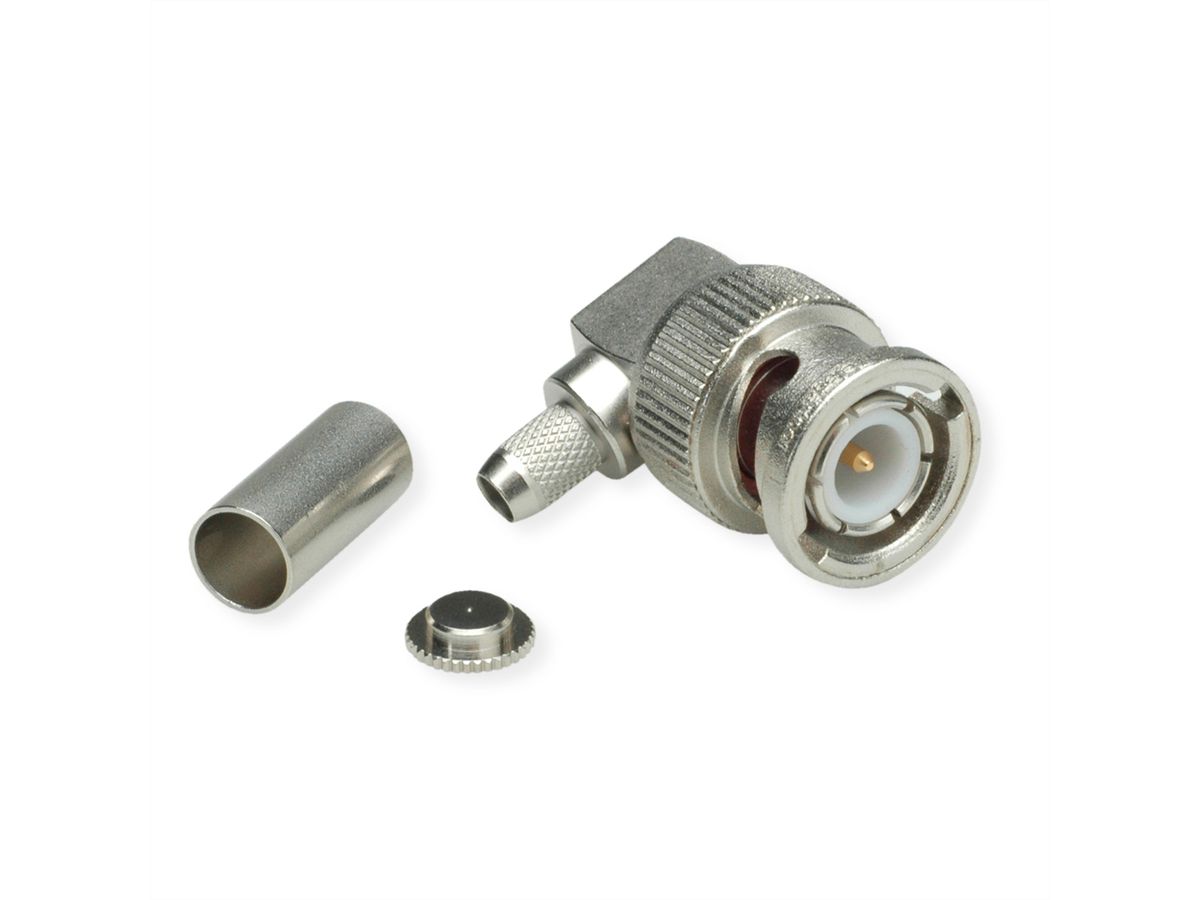 TELEGÄRTNER BNC Angle Plug Crimp, G5 (RG-223/U) solder/crimp
