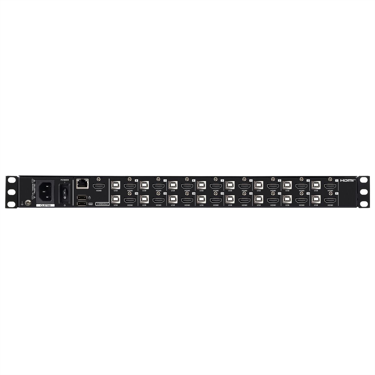ATEN CL3716iNW US 16-Port USB HDMI LCD KVM Konsole, US-Layout