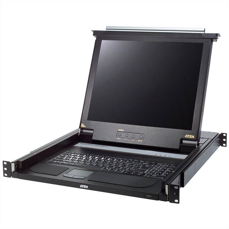 ATEN CL1000M KVM-Console, 43cm LCD, VGA, PS/2, UK-Layout