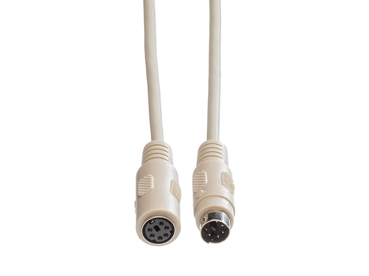 ROLINE PS/2 Cable, M - F, 1.8 m