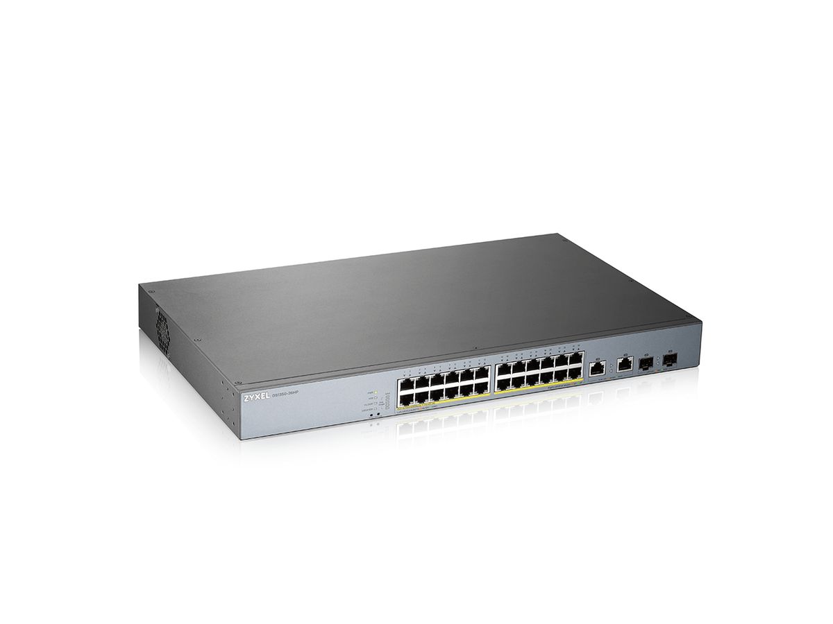 Zyxel GS1350-26HP-EU0101F network switch Managed L2 Gigabit Ethernet (10/100/1000) Power over Ethernet (PoE) Grey