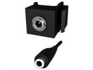 BACHMANN Keystone mini jack 3.5mm 3-pin stereo, black