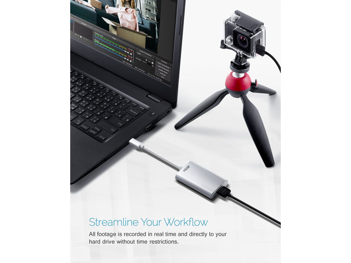 ATEN UC3020 CAMLIVE HDMI naar USB C Video Capture