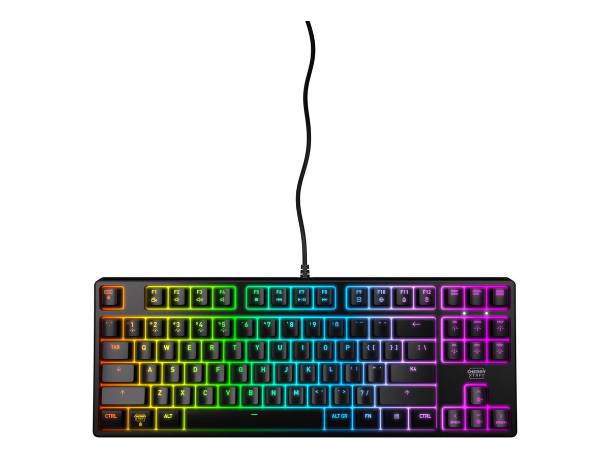 CHERRY K4V2 TKL toetsenbord Gamen USB QWERTY Amerikaans Engels Zwart
