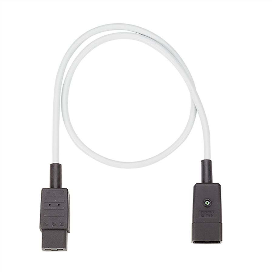 BACHMANN verlengkabel C20/C19 grijs 0,75m, H05VV-F3G1,5mm