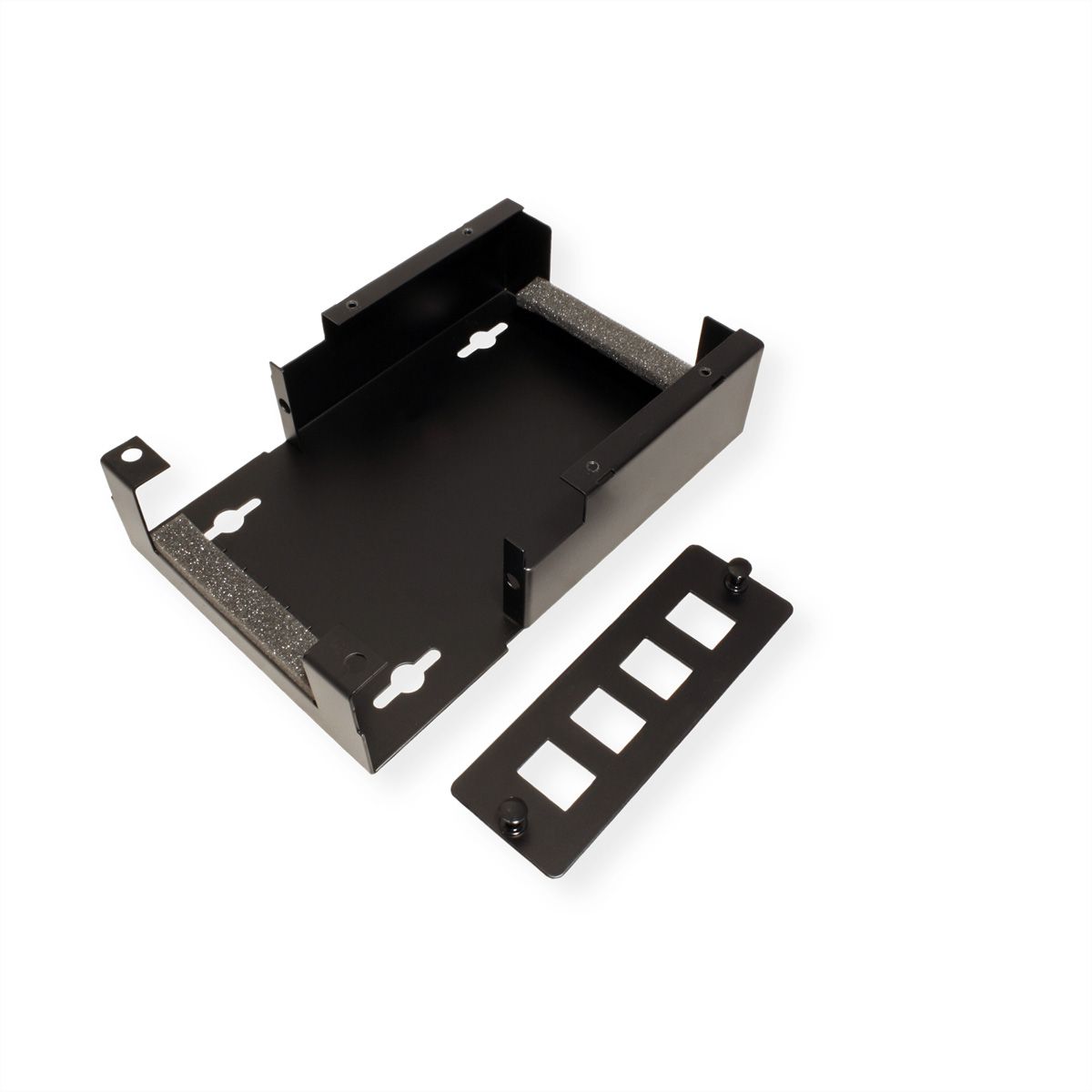 VALUE Wandbehuizing voor 4x Keystones, zwart