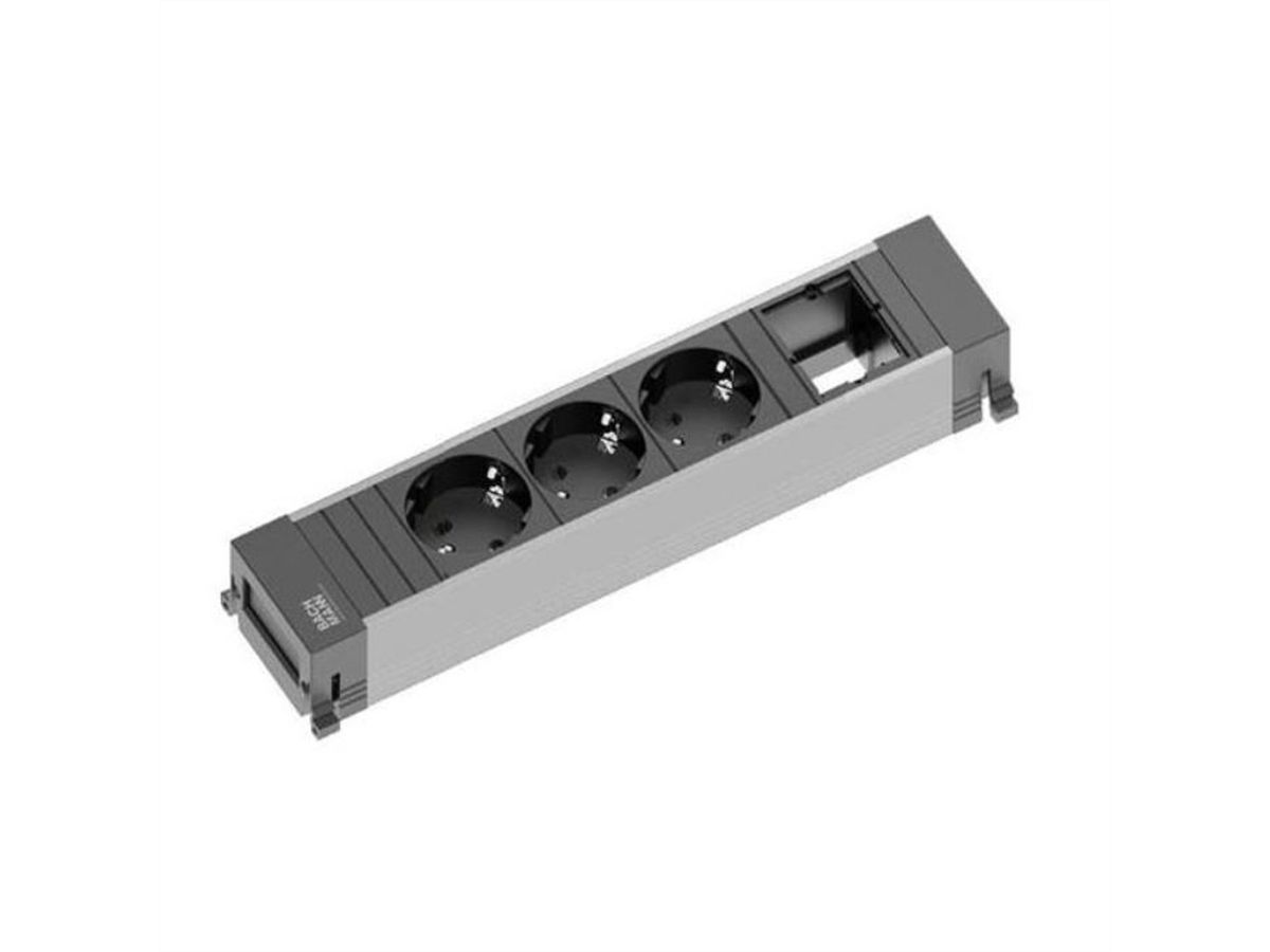 BACHMANN POWER FRAME Medium 3x geaard stopcontact, 1x ABD, diverse