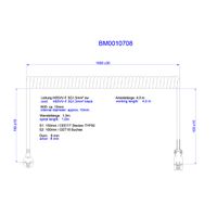 BACHMANN Spiralleitung H05VV-F 3G1,5mm² L:1,0m sw ISV/CEE7/7