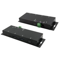 EXSYS EX-1234HMVS 4 Port USB 3.2 Gen2 Hub mit 2x USB-C und 2x USB-A Anschluss
