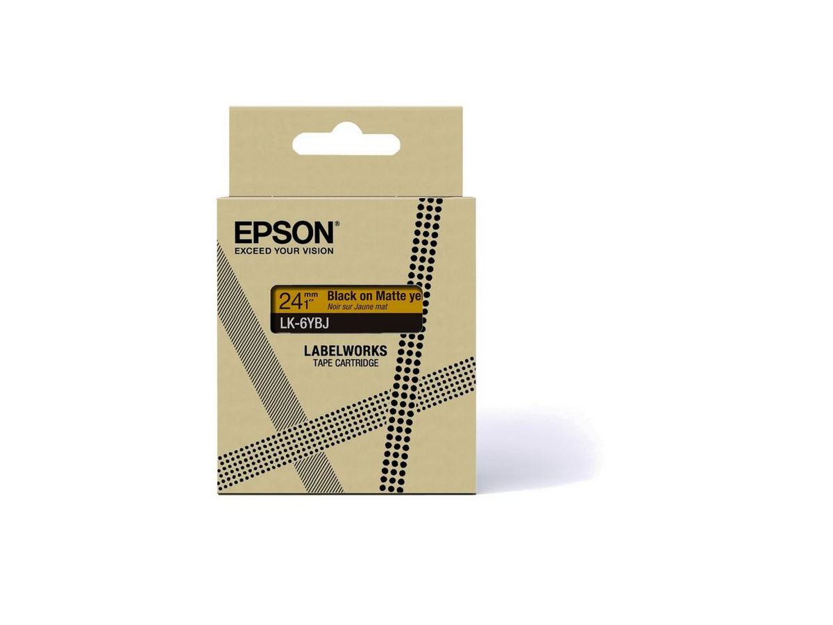 Epson C53S672076 labelprinter-tape Zwart op geel
