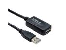 STANDARD USB 2.0 Verlängerung, aktiv, mit Repeater, schwarz, 15 m