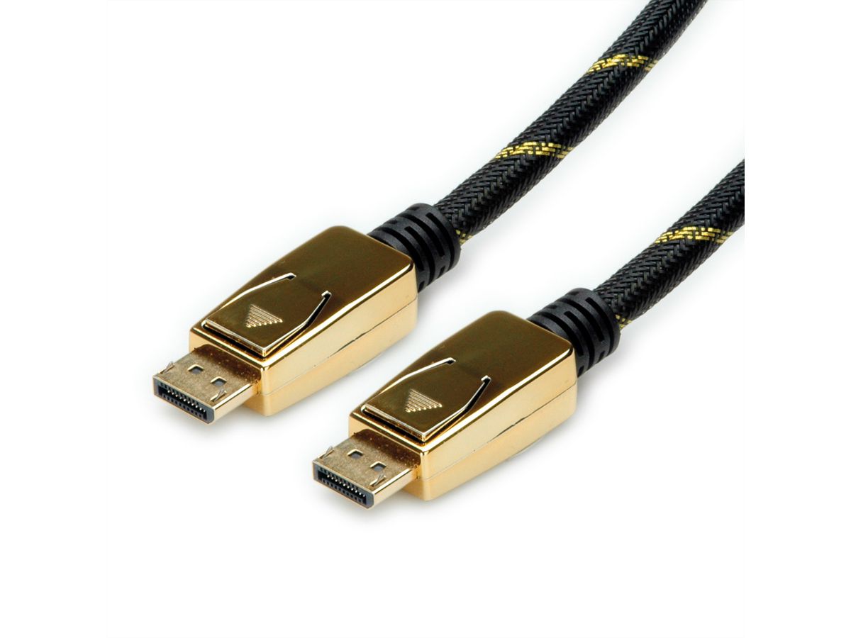 ROLINE GOLD DisplayPort Cable, DP-DP, M/M, 10 m