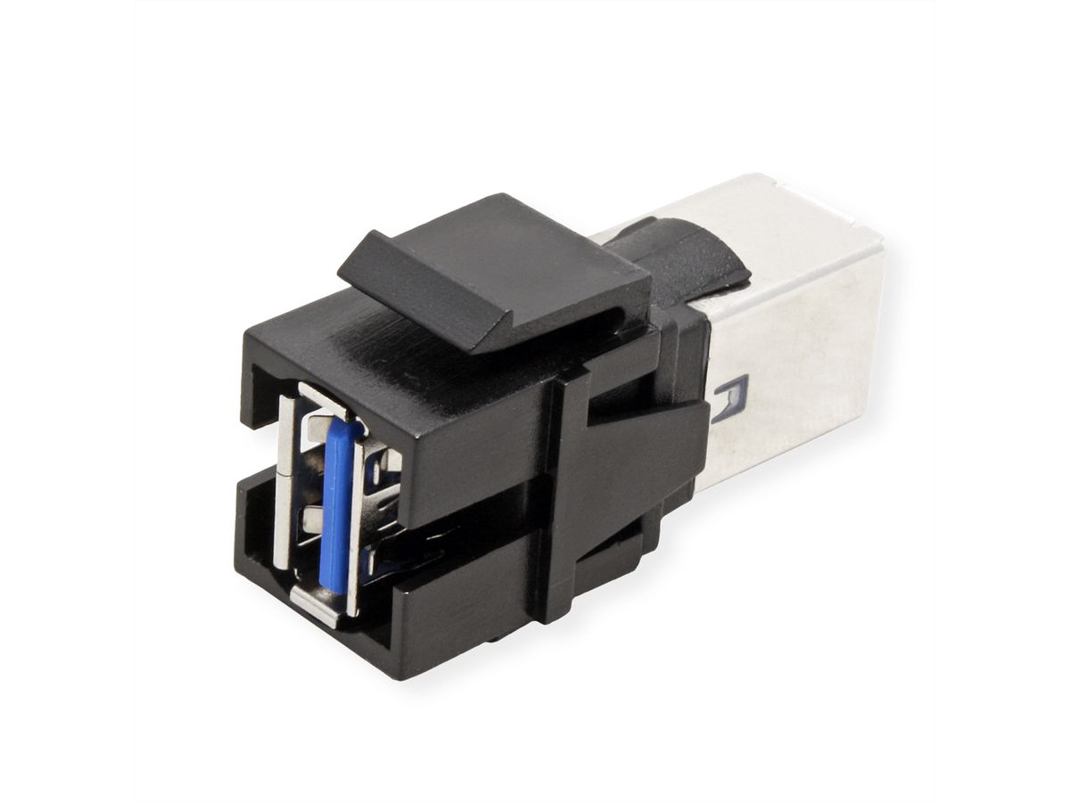 BACHMANN Keystone USB 3.0 Koppeling A/B Female-Female zwart
