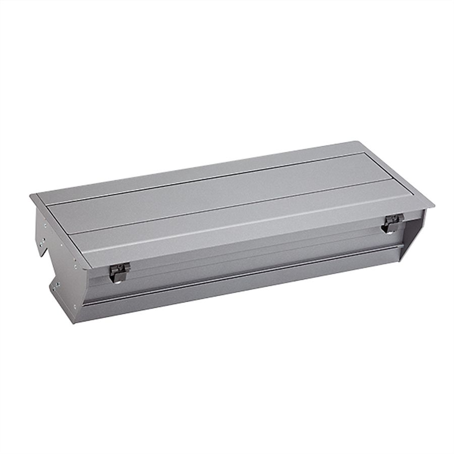 BACHMANN CONFERENCE aansluitpaneel met frame, X-Large, Maansteen ijzer mica, antraciet