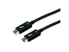 ROLINE Thunderbolt™ 4 Cable, 40Gbit/s, 100W, C-C, M/M, active, black, 1.5 m