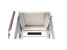 ROLINE 19-inch Network Cabinet Pro 32 U, 600x600 WxD glass door grey