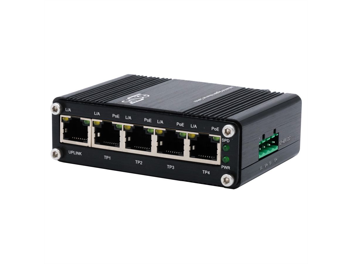 EXSYS EX-62020PoE 5-Port Industrie Ethernet Switch PoE