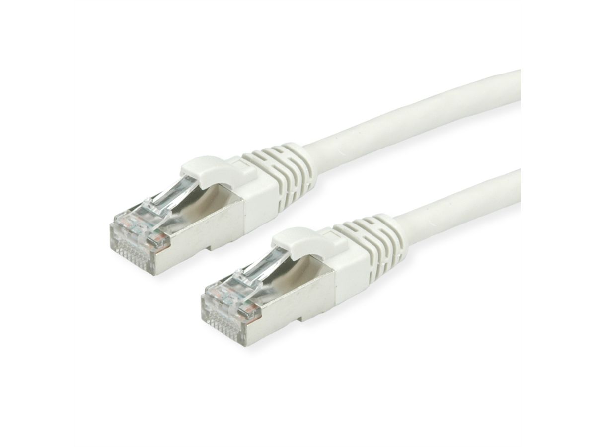 ROLINE S/FTP Cable Cat.7, with RJ-45 connectors (500 MHz / Class EA), LSOH, grey, 0.5 m