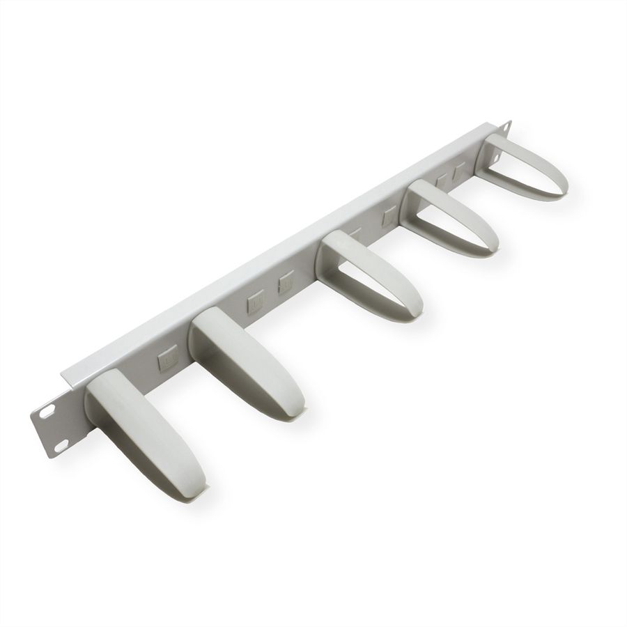 VALUE 19" Frontpaneel 1HE met 5 kabelogen, grijs