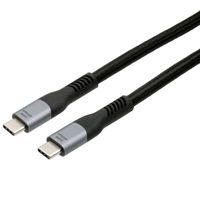 EXSYS EX-K1598-1.0 USB4 cable, USB-C - USB-C, 8K UHD-2, 40 Gbit/s, 5A, 240W, black, 1 m