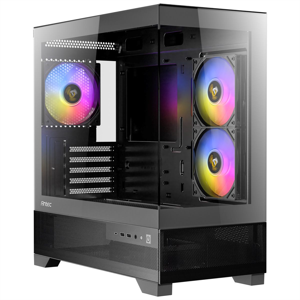 ANTEC CX500M ARGB PC Gehäuse Mini Tower Micro-ATX, schwarz