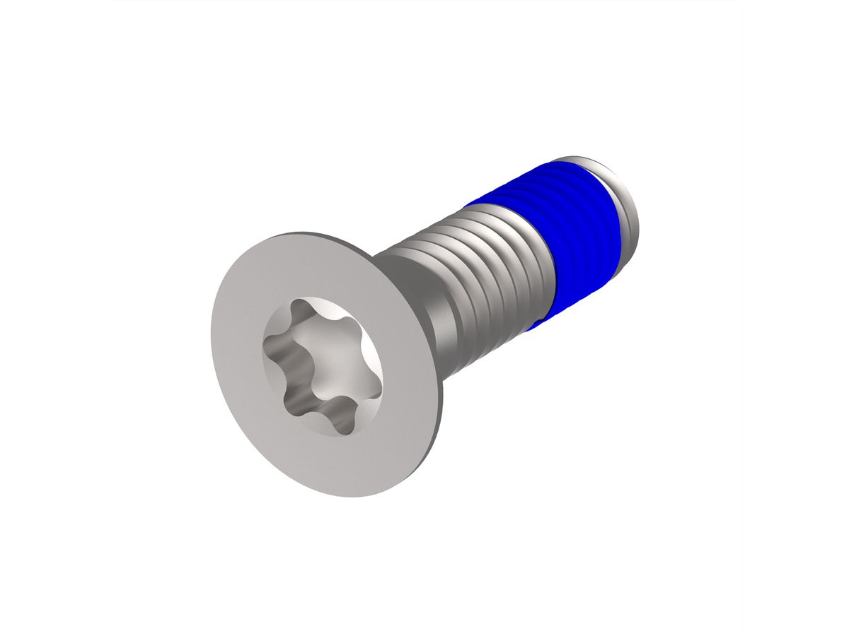 SCHROFF Assembly Parts for Rugged Components, Screw, Countersunk, Torx, with Thread-locking Compound, M4 x 14