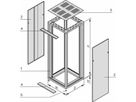 SCHROFF Eurorack kast zonder deuren, 47 U 2198H 600W 800D, RAL 7021/7035