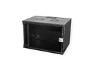 ROLINE 19-inch wandbehuizing Basic 7 U, 540x400 BxD Bouwpakket zwart