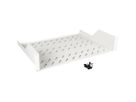 ROLINE 19-inch plank 2 U 350 mm diep, 25 kg draagvermogen grijs