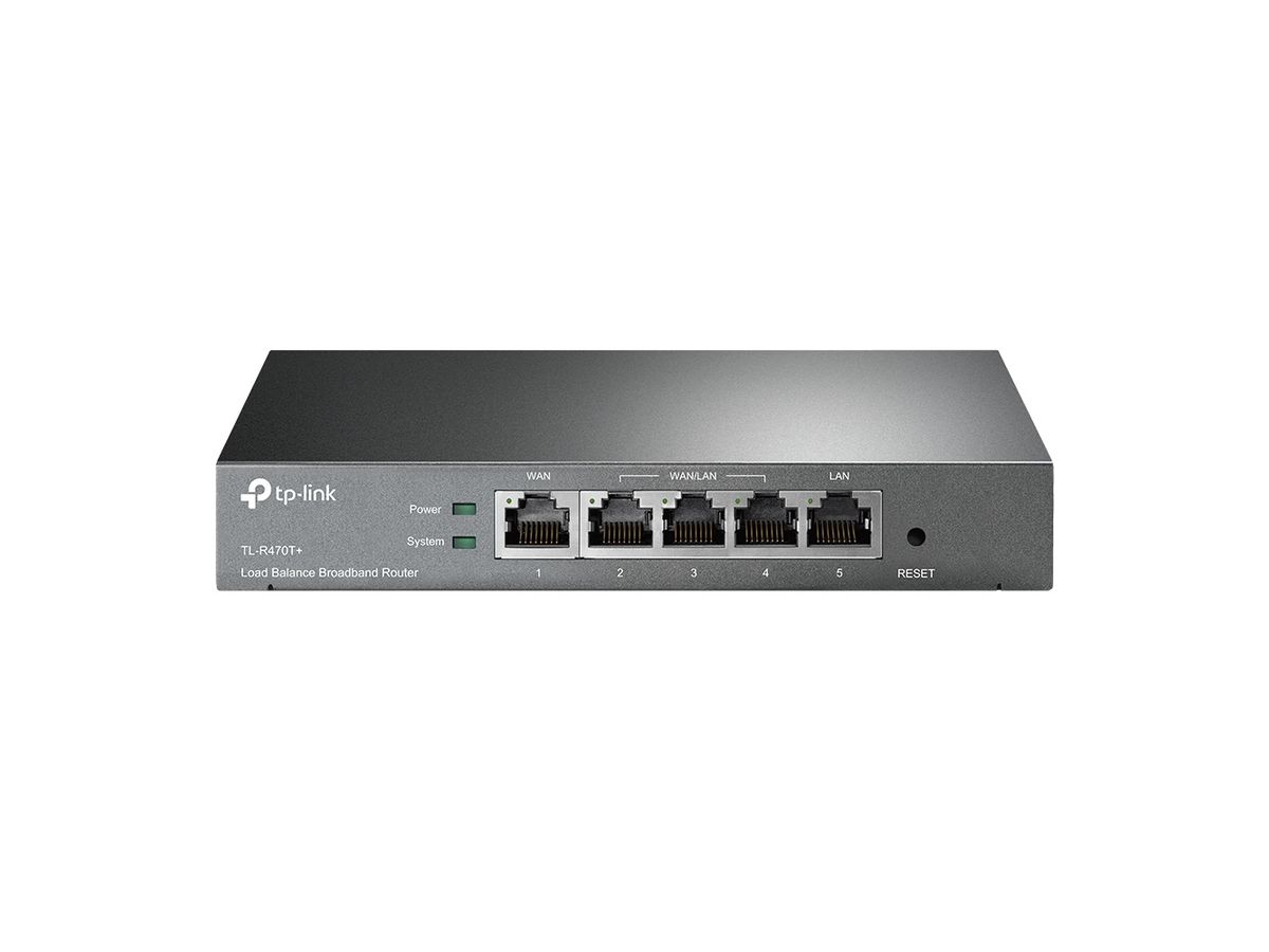 TP-Link TL-R470T+ bedrade router Fast Ethernet Zwart
