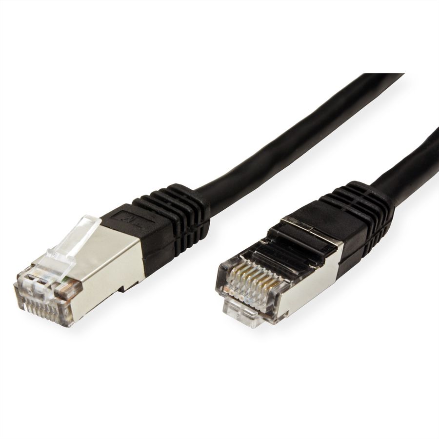 VALUE Patchkabel Cat.6 (Class E) S/FTP (PiMF), zwart, 3 m