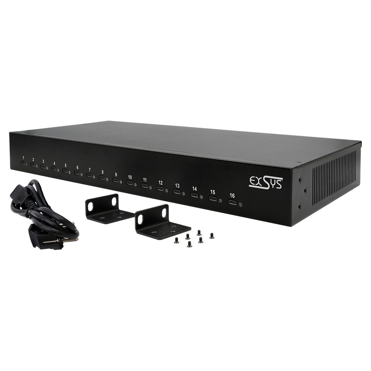 EXSYS EX-11017 16-Port USB-C High Power Charger 1008W