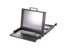 ROLINE 19" KVM console, 43 cm (17") TFT (16:9), DVI-I, USB+PS/2, Zwitsers