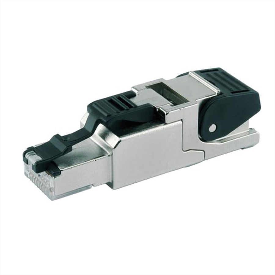 TELEGÄRTNER MFP8 feldkonfektionierbarer RJ-45 Stecker, Cat.6A (Class EA) T568A