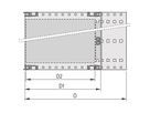 SCHROFF EuropacPRO 19" moduledrager voor moduledrager, zwaar, achteraf af te schermen, met handgreep vooraan, 6 HE, 295 mm