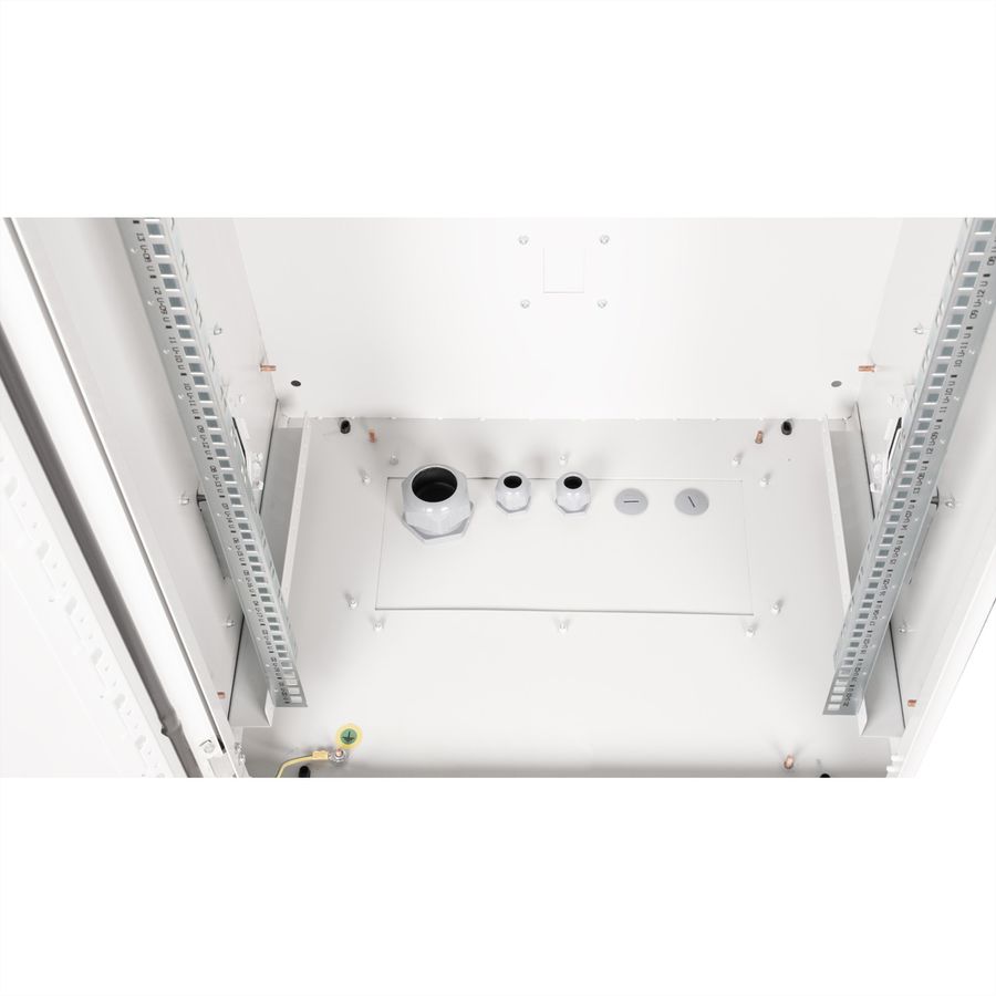 ROLINE 19-inch wall-mounted housing Pro 20 U, 600x450 WxD IP55 outdoor grey